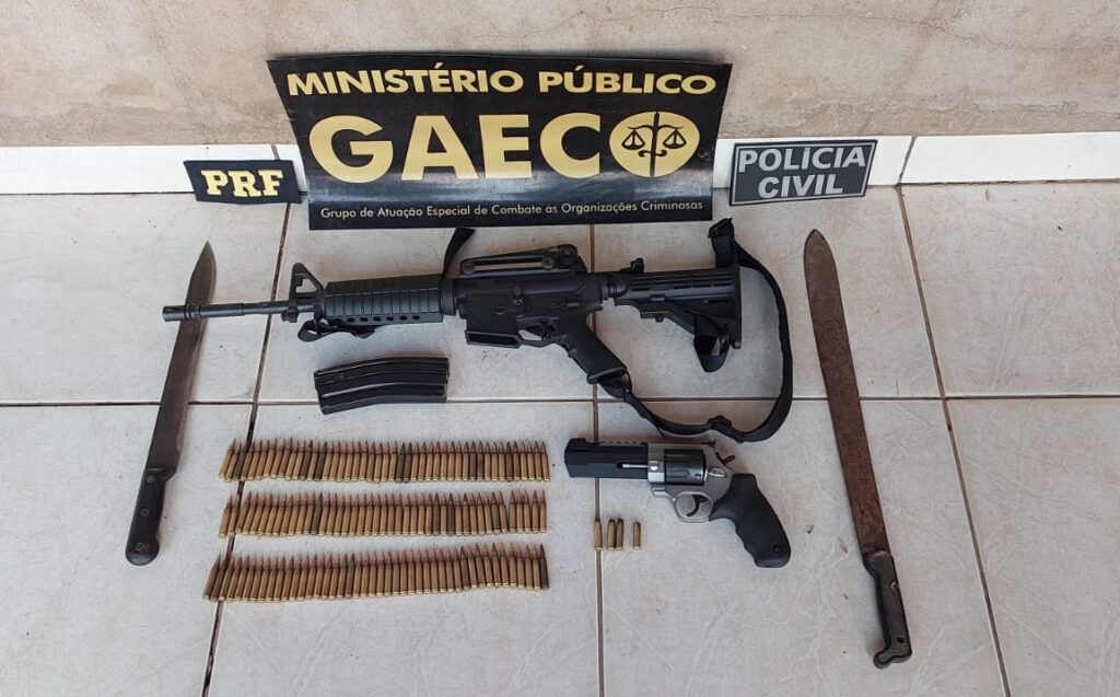 Armas e munições foram apreendidas (Foto: Divulgação)